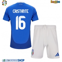 Maglie da calcio Italia Bryan Cristante #16 Prima Maglia Bambino Europei 2024 Manica Corta (+ Pantaloni corti)